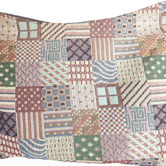 SAS Vintage Patchwork Canvas Shoulder Bag Medium - Picture 3 of 9